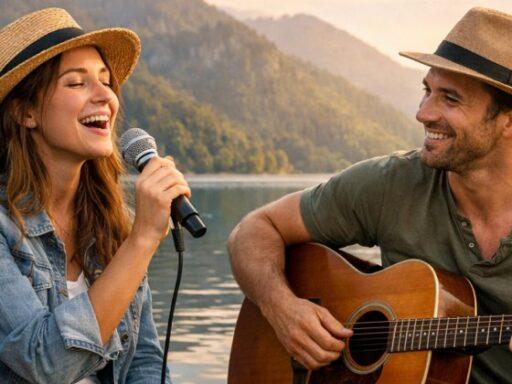 Zu sehen ist das Beitragsbild 1 zum Beitrag mit dem Thema: Harmonie im Gepäck: Warum Gesang und Gitarre Ihre nächste Reise veredeln