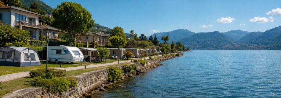 Zu sehen ist das Beitragsbild 1 zum Beitrag mit dem Thema: Lakeview Cannobio – Camping, Mobilehomes und Ferienwohnungen direkt am Lago Maggiore